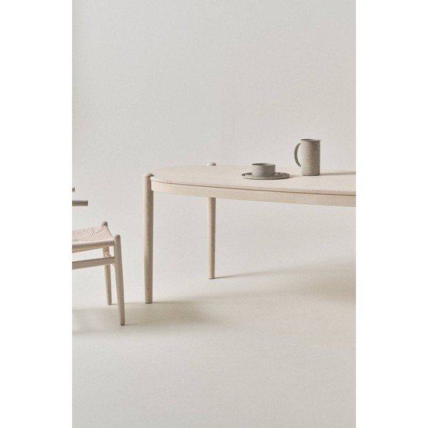 Tavolo da pranzo in olmo massiccio 90x240 cm Nattavaara – Jotex-image-2
