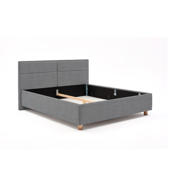 Letto matrimoniale grigio-blu con contenitore , 160 x 200 cm Grace - ProSpánek-image-2
