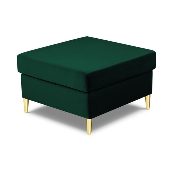 Poggiapiedi verde con rivestimento in velluto Kyoto – Cosmopolitan Design-image-2