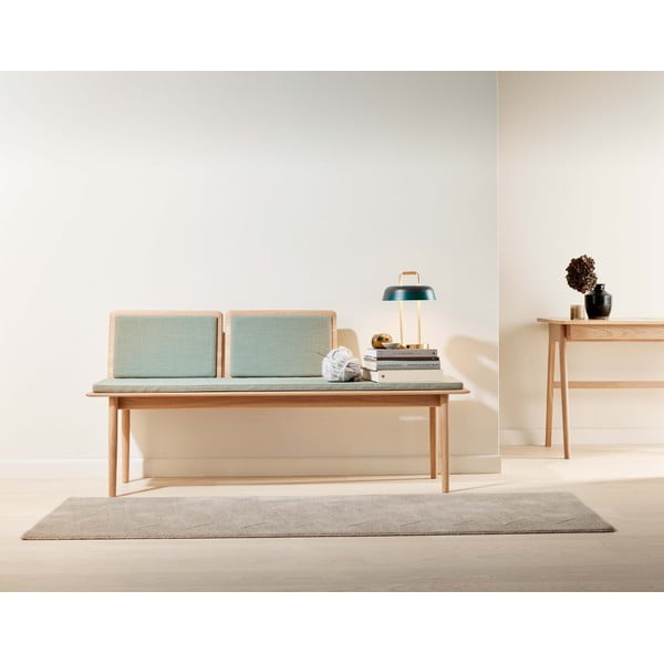 Panchina in lana verde chiaro Elba - Hammel Furniture-image-1