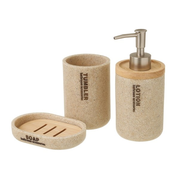 Set accessori bagno beige - Casa Selección