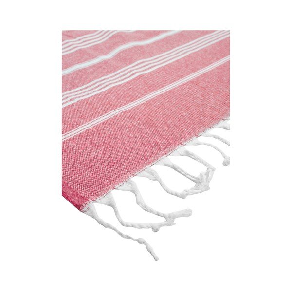 Asciugamano rosso in misto cotone Cotton Collection Classic Red, 100 x 180 cm - Kate Louise-image-3