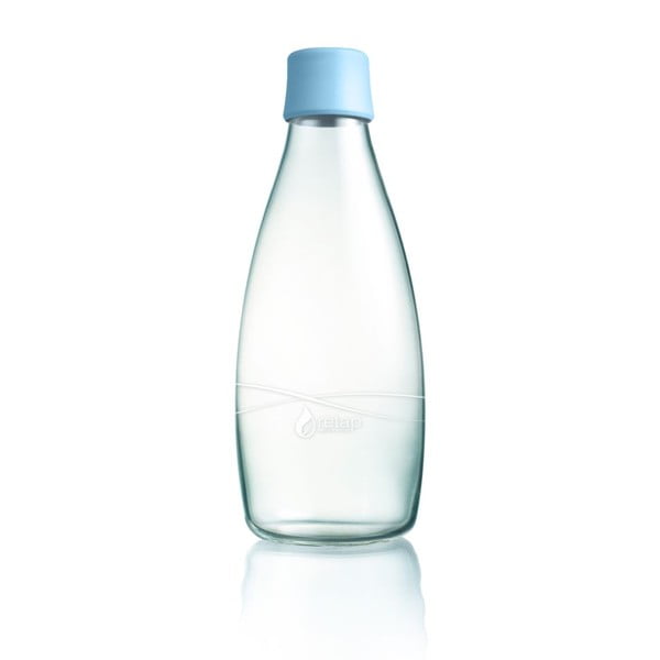 Bottiglia in vetro blu pastello, 800 ml - ReTap