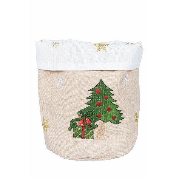 Cesto natalizio beige Albero di Natale Villa d'Este - VDE Tivoli 1996
