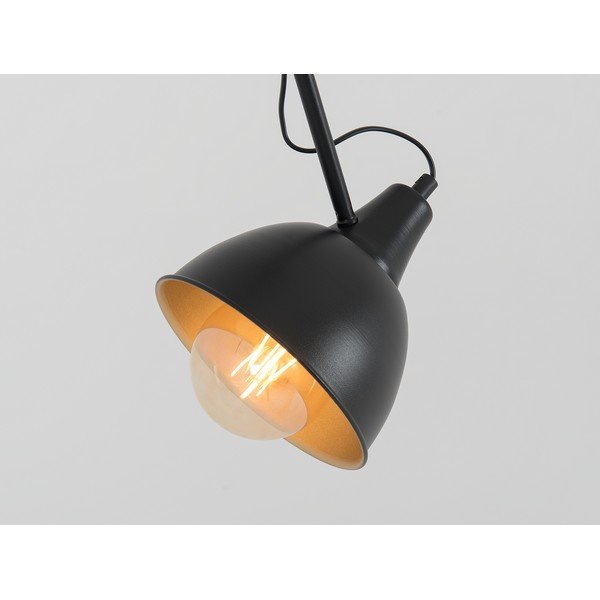 Lampada a sospensione nera con paralume in metallo 80x80 cm Coben - CustomForm-image-3