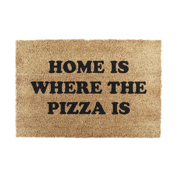 Zerbino in cocco 40x60 cm Home Is Where the Pizza Is - Artsy Doormats