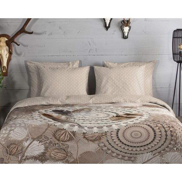 Biancheria da letto marrone in flanella per letto singolo 140x200 cm Ringhda – HIP-image-2