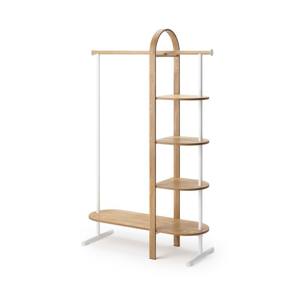 Set da corridoio in legno naturale di eucalipto bianco Bellwood - Umbra-image-2