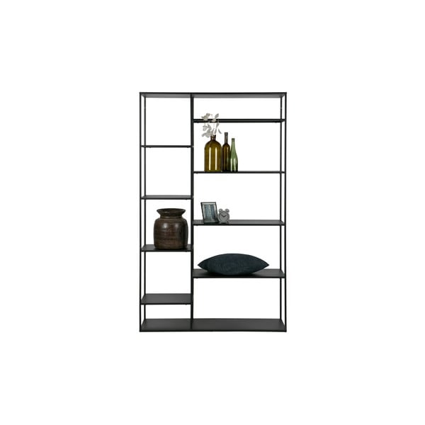 Libreria in metallo nero 120x195 cm June - WOOOD-image-2