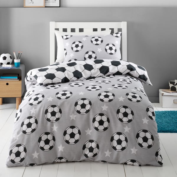 Biancheria da letto per culla in flanella 120x150 cm Football Stars - Catherine Lansfield