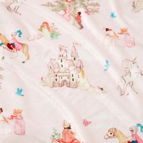 Coperta per bambini rosa in micropile 150x200 cm Fairytale – Belle & Boo-image-2