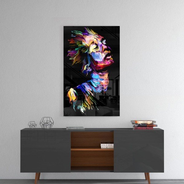 Pittura su vetro , 46 x 72 cm Effect Woman - Insigne-image-1