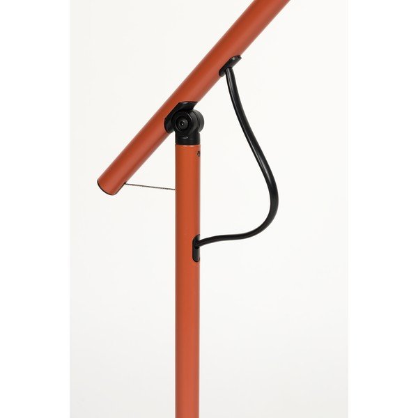 Lampada da tavolo rossa in metallo (altezza totale 45,5 cm) Aero – White Label-image-4
