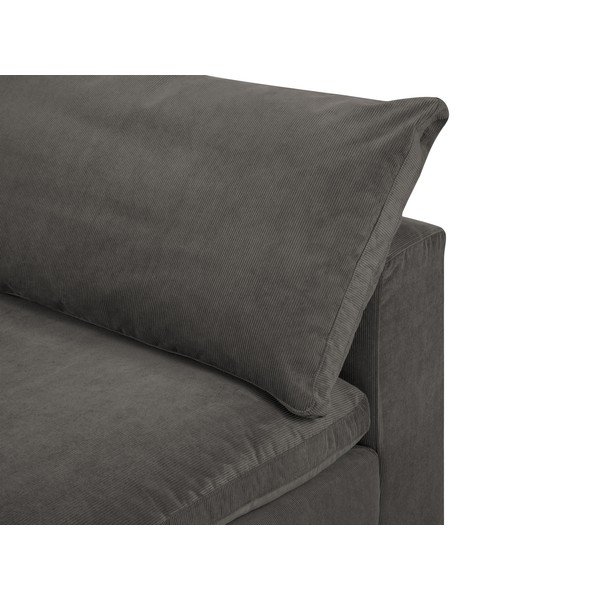 Parte centrale marrone scuro del divano modulare in velluto a coste Galaxy - Windsor & Co Sofas-image-1