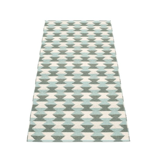 Passatoia da interno/esterno verde/turchese 70x160 cm Dana Army – Pappelina-image-1