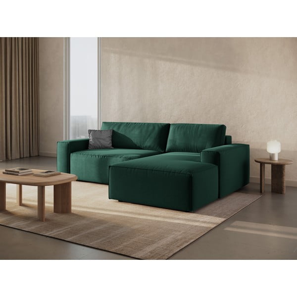 Divano letto verde (angolo destro) Jodie - Micadoni Home-image-1