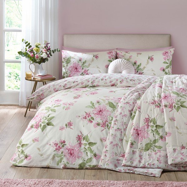 Set copripiumino e federa per letto singolo 135x200 cm Avebury Floral – Catherine Lansfield-image-2