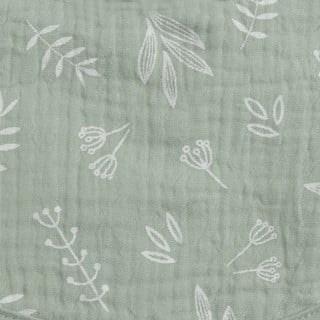 Sputacchiere in mussola verde in set da 2 pezzi - Bébé Douceur