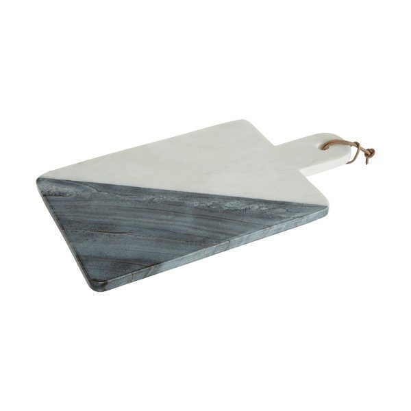 Tagliere in marmo bianco e grigio Paddle - Premier Housewares
