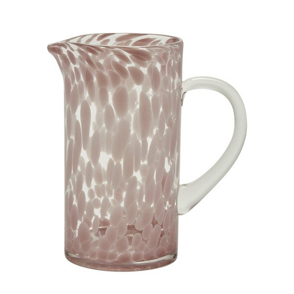 Brocca in vetro rosa - Bahne & CO