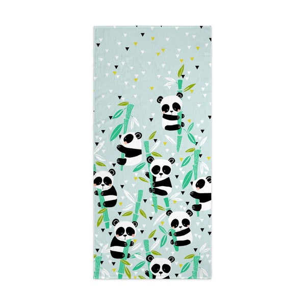 Asciugamano verde chiaro 150x70 cm Panda - Moshi Moshi