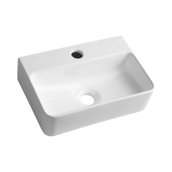 Lavabo bianco in ceramica 36x25 cm Gerda – Sapho-image-3