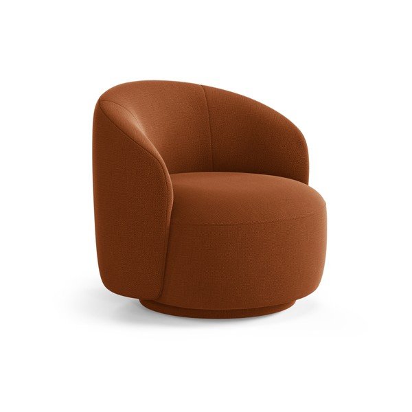 Poltrona color mattone girevole Letizia – Micadoni 