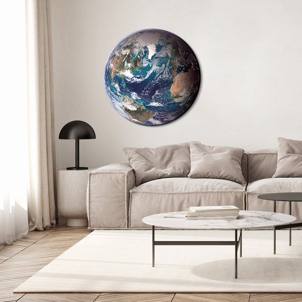 Pittura ø 70 cm Blue Marble - Malerifabrikken-image-3