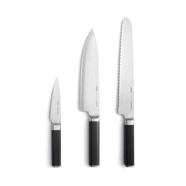 Set di coltelli con lama in acciaio inox 3 pz Trino – FABINI