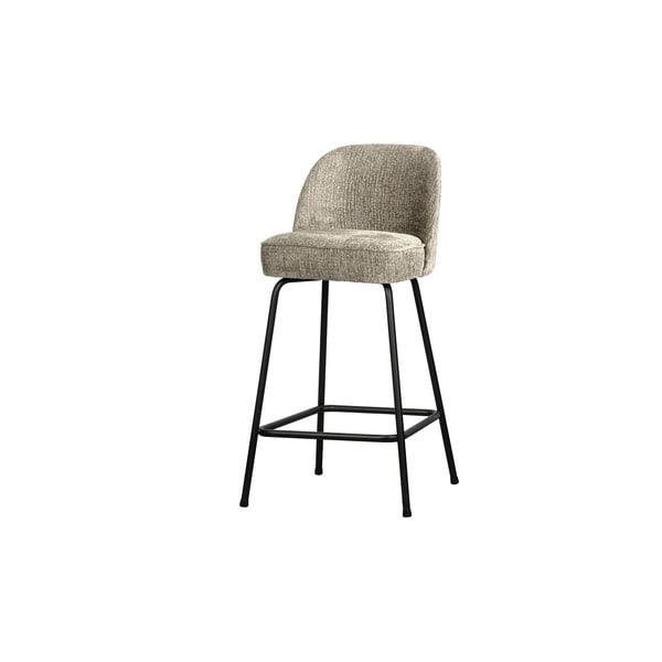 Sgabello da bar color crema in velluto (altezza della seduta 64 cm) Vogue – WOOOD-image-1
