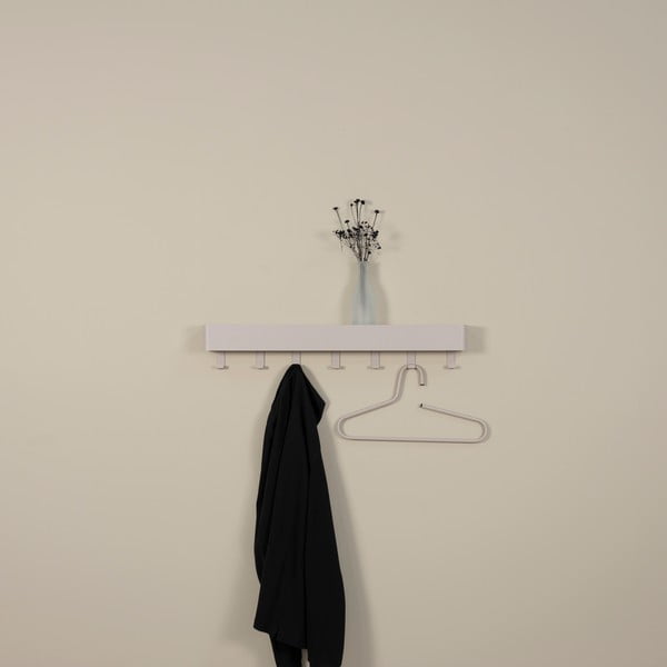 Attaccapanni da parete grigio tortora in metallo con scaffale 72 cm Dax Play – Spinder Design-image-3