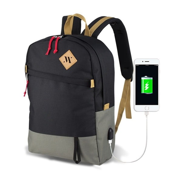 Zaino grigio e nero con porta USB My Valice FREEDOM Smart Bag - Myvalice