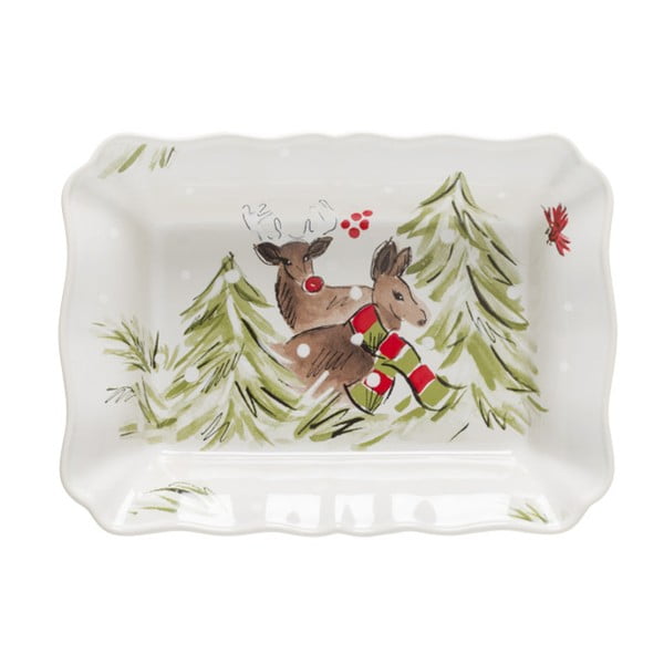 Piastra in gres, 30 x 22 cm Deer Friends - Casafina