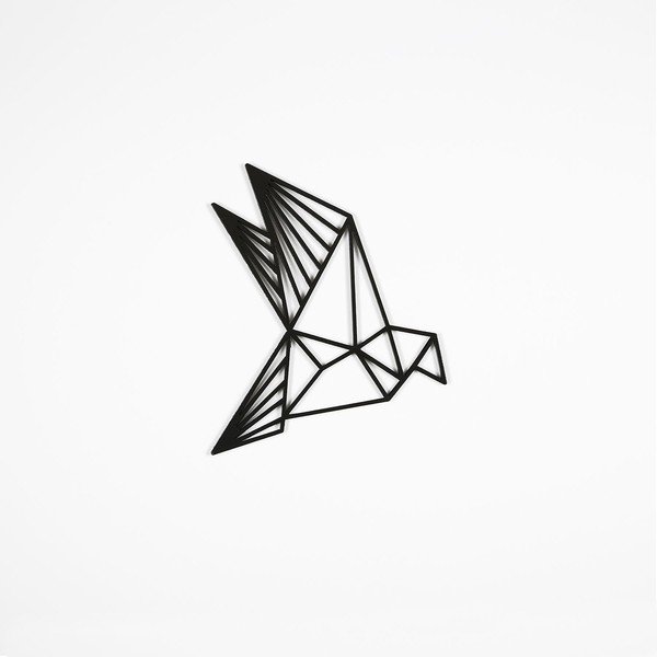 Set di 3 decorazioni murali nere Fly Away - Evila Originals-image-3
