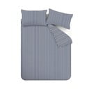 Set copripiumino e federa blu scuro in flanella per letto singolo 135x200 cm Stripe – Catherine Lansfield