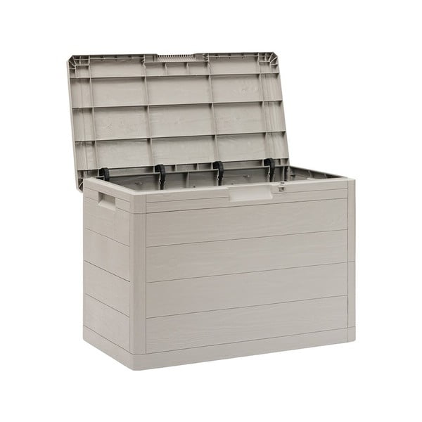 Contenitore da giardino grigio chiaro in plastica Woodys – Toomax-image-4
