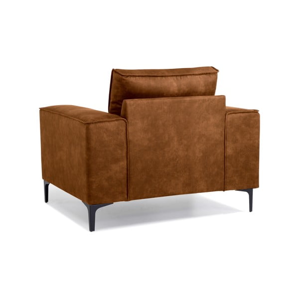 Poltrona in similpelle marrone Copenhagen - Scandic-image-3