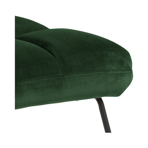 Poltrona verde con rivestimento in velluto Alba – Actona-image-4