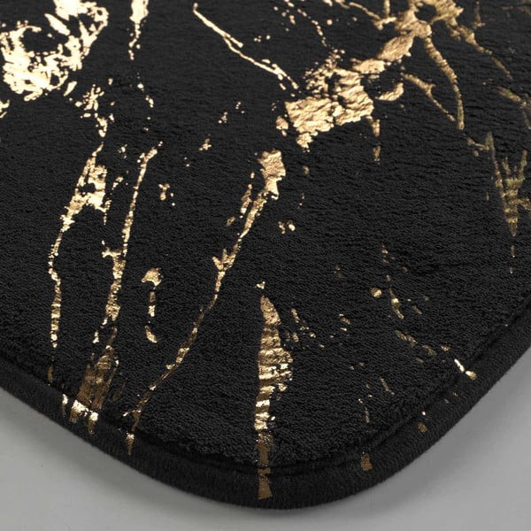 Tappetino per il bagno nero/dorato 45x45 cm Aquamarbre – douceur d'intérieur-image-3