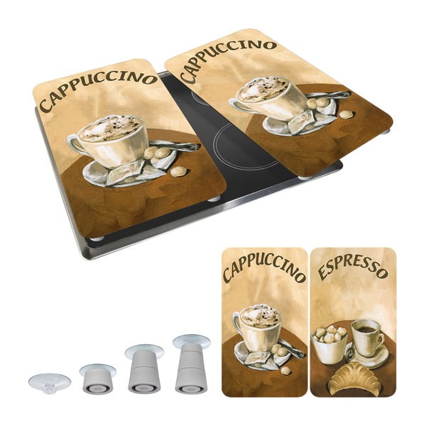 Set di 2 coperchi in vetro per fornelli Coffee - Wenko-image-2