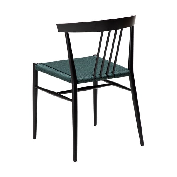 Sedia da pranzo nero-turchese Sava - DAN-FORM Denmark-image-4