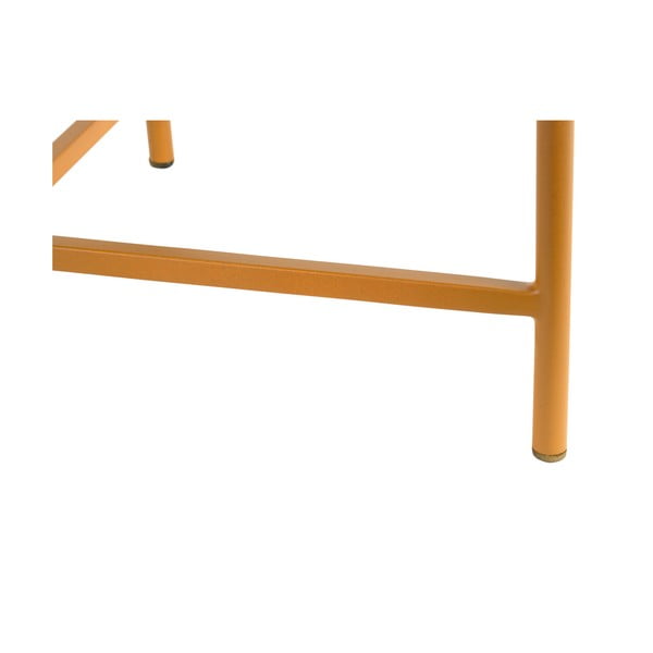 Tavolino da salotto rotondo giallo ocra in metallo ø 50 cm Meseta  – Leitmotiv-image-2