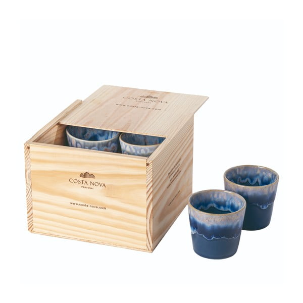 Set di 8 tazze da espresso in gres blu Grespresso - Costa Nova