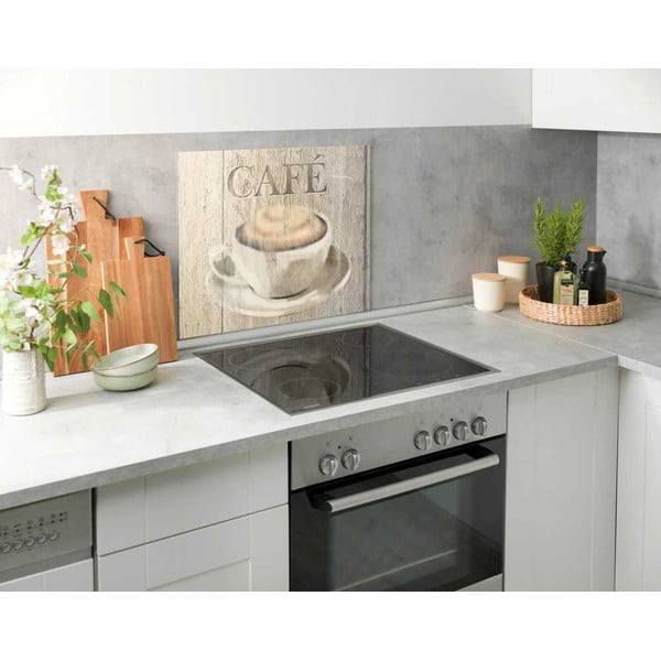 Copertura da parete per fornello in vetro temperato 60x50 cm Café - Wenko-image-1