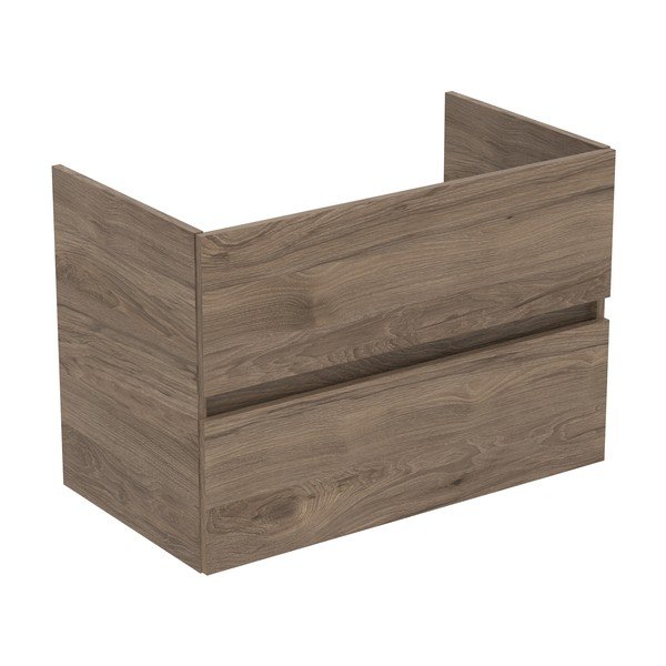 Mobile a sospensione per sottolavabo in noce naturale 80x55 cm Eurovit+ - Ideal Standard-image-1