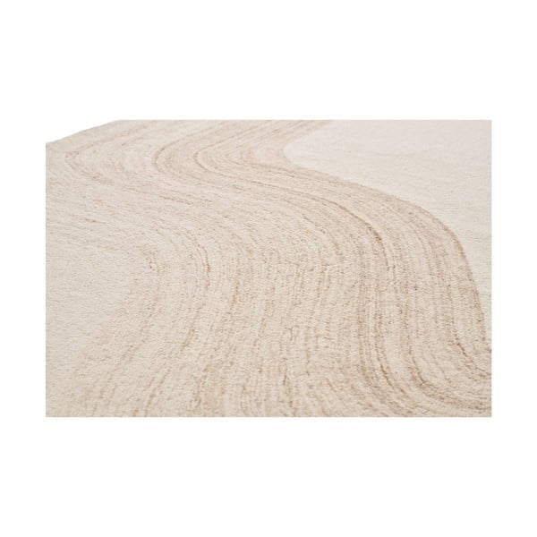 Tappeto in lana color crema tessuto a mano 160x230 cm Surat - House Nordic-image-2