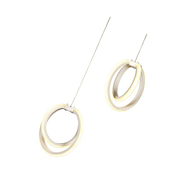 Lampadario LED bianco in metallo ø 20 cm Sezen – Squid Lighting-image-3