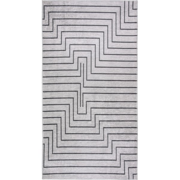 Tappeto lavabile grigio chiaro 160x230 cm - Vitaus