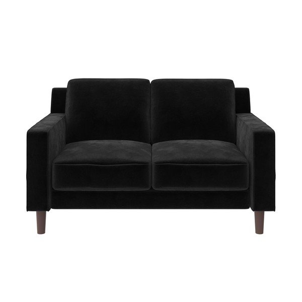 Divano in velluto nero 83 cm Brynn - Støraa