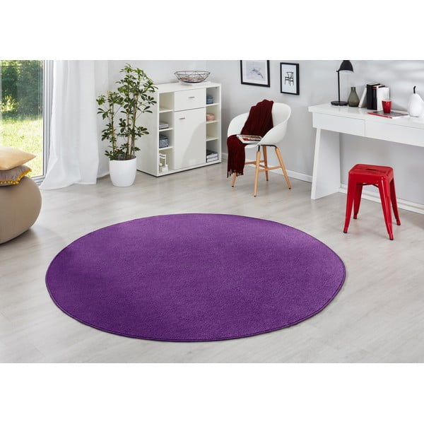 Tappeto rotondo viola scuro ø 133 cm Fancy - Hanse Home-image-1